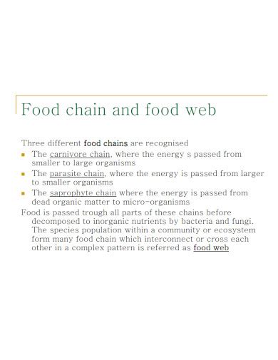 Trophic Level - Examples, PDF | Examples