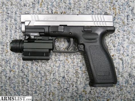 Armslist For Sale Springfield Armory Xd 40 Pistol 40 Caliber With Flashlight And Laser