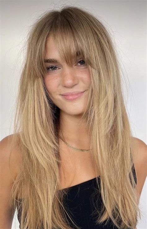 Pin On Hair Blonde Hair With Bangs Long Hair Styles Long Hair With