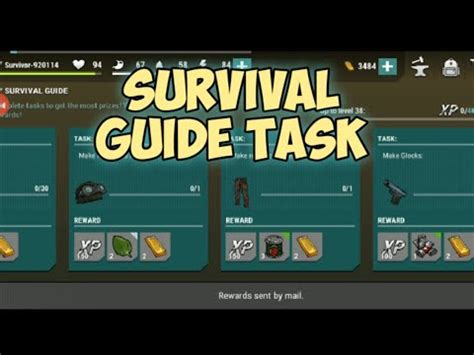 Survival Guide Task Dark Days Zombie Survival Quest Youtube