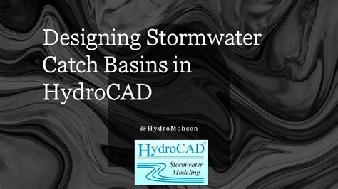 Hydrocad Tutorial Stormwater Modeling Catch Basins Youtube