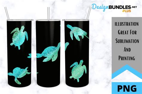 Sublimation Tumbler Tumbler Wrap Sea Turtle Png