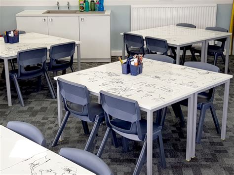 School Classroom Whiteboard Tables - Logovisual Ltd