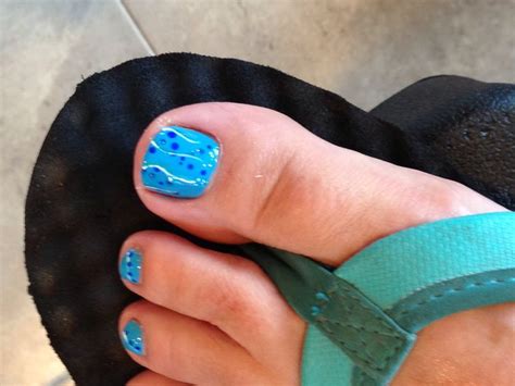 Blue Toes Nail Art My Nails