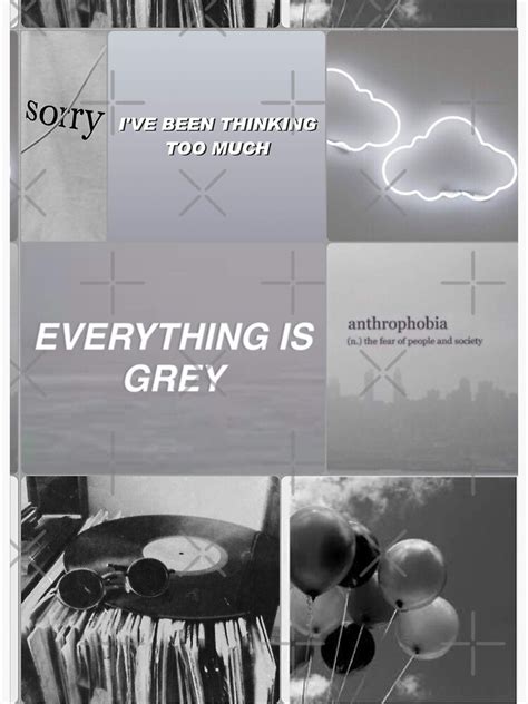 Blue Gray Aesthetic Collage