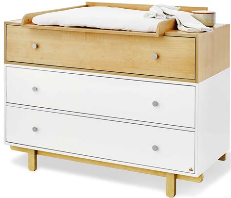 Pinolino Commode B B Avec Plan Langer Blanc Et Bois Clair Boks