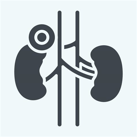 Icon Kidney. related to Body Ache symbol. glyph style. simple design