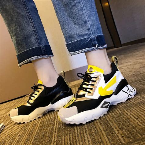 Women Vulcanized Shoes Comfortable Round Head Lace Up Casual Sneakers