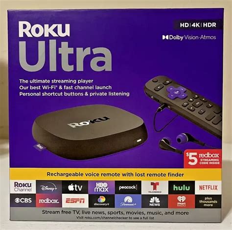 Roku Ultra Rw Streaming Device K Hdr Dolby Vision New