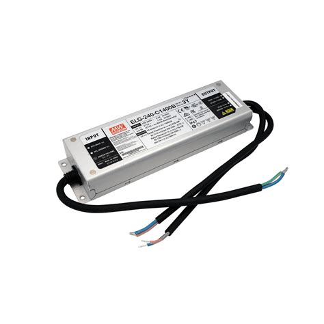 Mean Well ELG 240 C1400D2 AC DC Single Output LED Driver CC With PFC