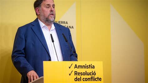 Junqueras asume dificultades para aplicar la amnistía pactada con