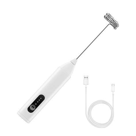 Kinaerty Electric Milk Frother Mixer Type C Rechargeable Handheld Drink