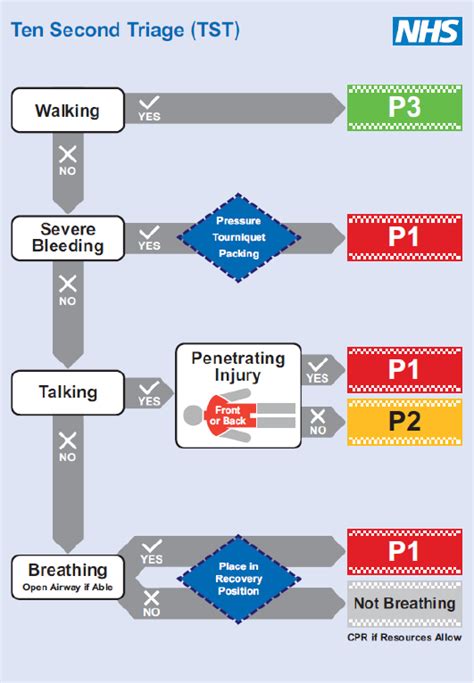 Ten Second Triage Mass Casualty Smart Triage Tool TST