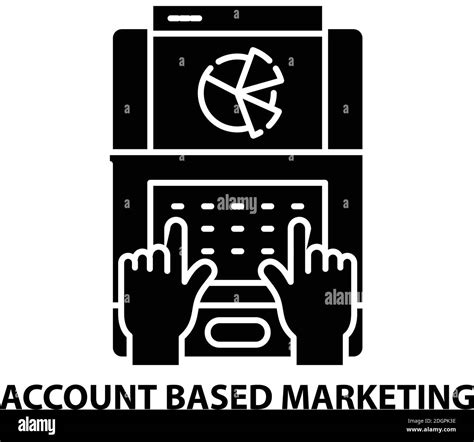 Account Based Marketing Icon Black Vector Sign With Editable Strokes