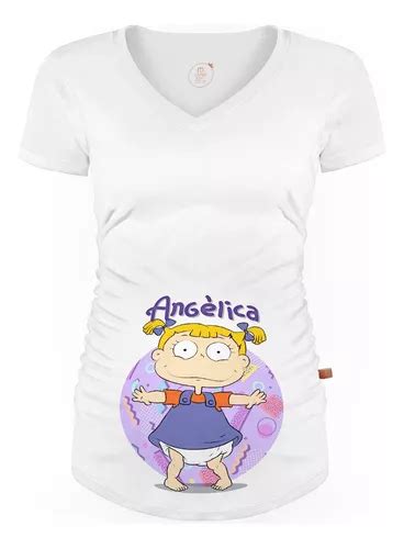 Playera Embarazo Maternidad Personalizada Rugrats Meses sin interés