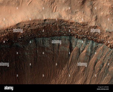 Every Winter Carbon Dioxide Frost Dry Ice Forms On Mars Surface At