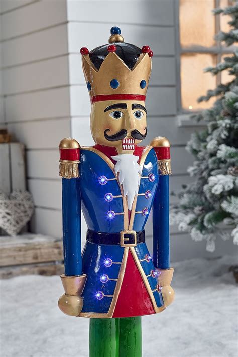 Buy The Winter Workshop Blue Resin Nutcracker Figure Norbert With Crown