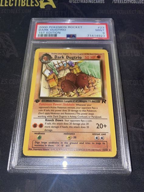 Dark Dugtrio Pokemon Rocket Holo Psa Mint Values Mavin