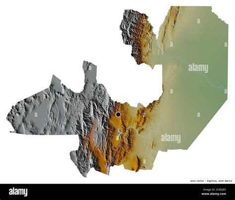 Forma De Salta Provincia Argentina Con Su Capital Aislada Sobre Fondo