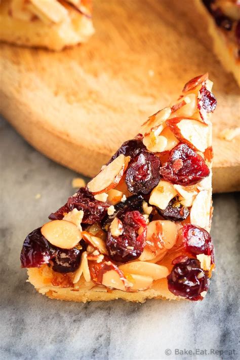 Glazed Cranberry Almond Bars Bake Eat Repeat Recipe Almond