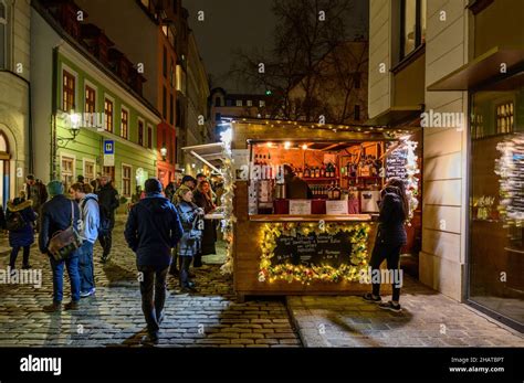 Vienna Austria Dez Advent Market At Spittelberg Stock Photo