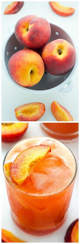 Fresh Peach Margaritas Baker By Nature Yummy Drinks Summer Drinks