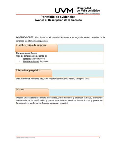 Descripción de la empresa Chemnotes by DM uDocz