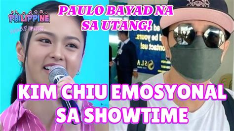 KIM CHIU NALUHA SA SHOWTIME PAULO MAY GANAP Kimchiu Pauloavelino