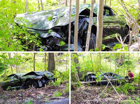 Car Crashes Down Embankment In Hudson Valley Causes Road Closure