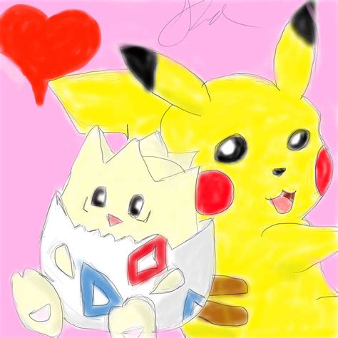 Pikachu X Togepi By Saradema On Deviantart