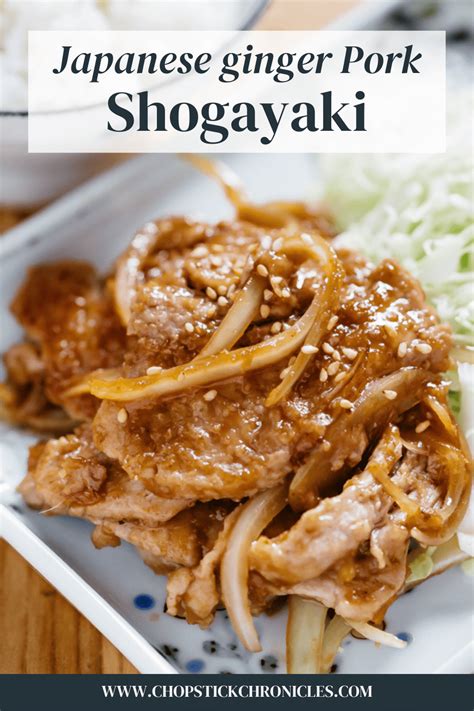 Shogayaki Ginger Pork Chopstick Chronicles