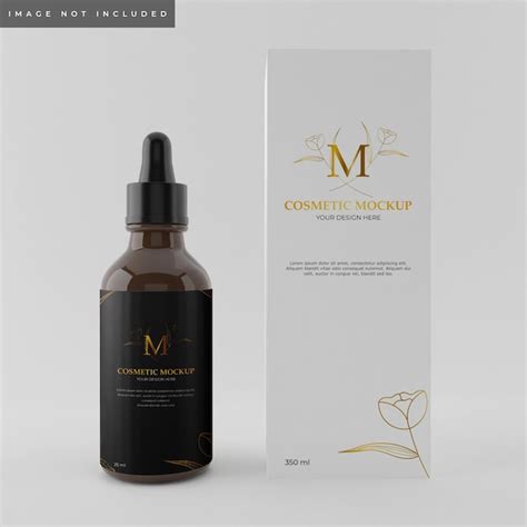 Premium Psd Serum Bottle Mockup