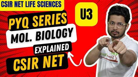 Csir Net Molecular Biology Pyq Net Life Sciences Unit Pyq Solution