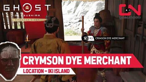 Crimson Red Dye Merchant Location Iki Island Ghost Of Tsushima New