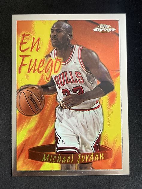 Michael Jordan Topps Chrome Season S Best En Fuego Price