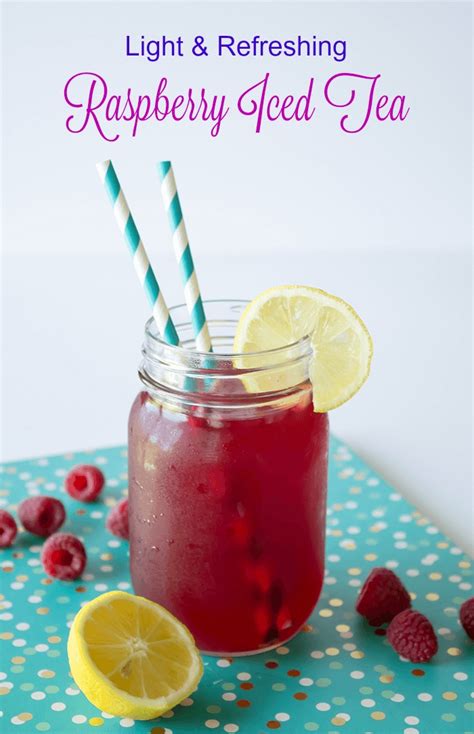 Light And Refreshing Raspberry Iced Tea A Pretty Fix