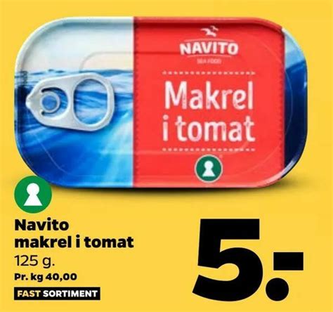 Navito Makrel I Tomat Tilbud Hos Netto