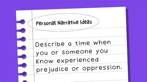 Generating Ideas For Narrative Writing