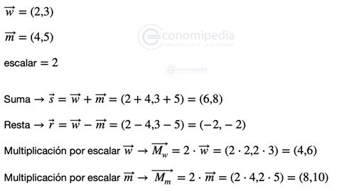 Operaciones Con Vectores Qué Son Y Cómo Se Realizan