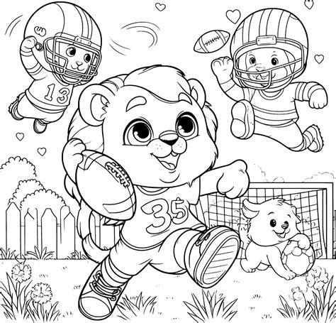 Join The Fun With Animals Playing Cricket In This Engaging Coloring