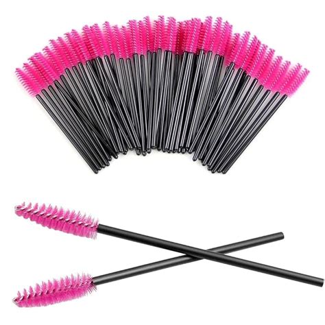 Amazon 200Pcs Disposable Eyelash Wands Mascara Brushes Eyebrow