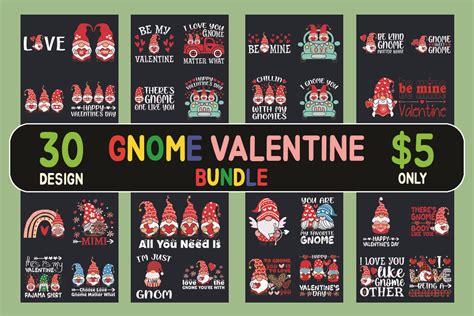 Gnome Valentine Bundle Bundle · Creative Fabrica