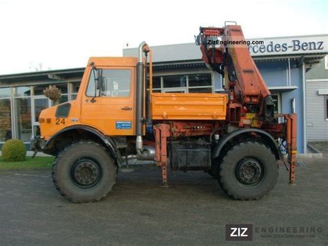 Unimog U 1750 With Palfinger Loading Crane 1992 Truck Mounted Crane