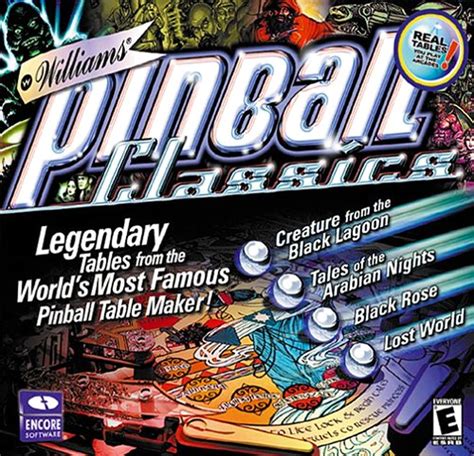 Williams Pinball Classics (2001) Windows box cover art - MobyGames