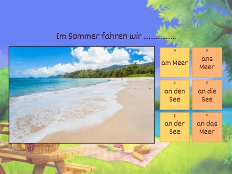 Wann Und Wohin F Hrst Du In Den Ferien Quiz