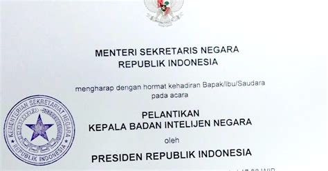 Intelijen Indonesia Selamat Atas Pelantikan Kepala Bin Jenderal Polisi