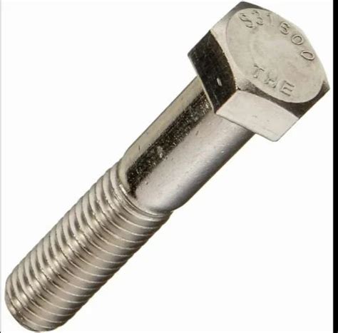 Stainless Steel Half Thread Hex Head Bolt At Rs 40 Piece Kalbadevi