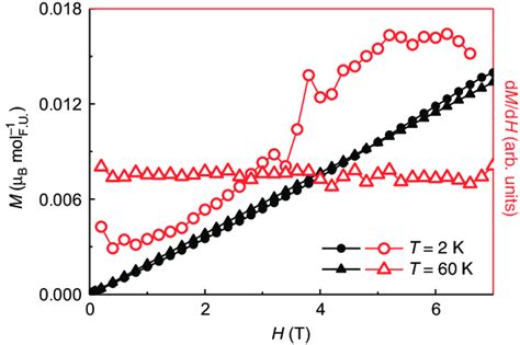 Field Dependent Magnetization Of Tiau The Magnetization Isotherms