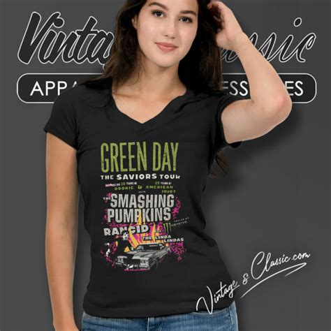 Green Day Shirt The Saviors Tour Vintagenclassic Tee