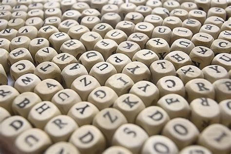 Cubos Cuentas Letras Alfabeto Fondo De Cubos De Madera Con Letras Del